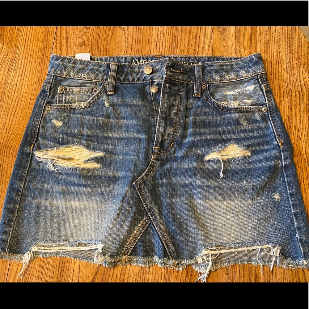 American Eagle Denim Mini Skirt